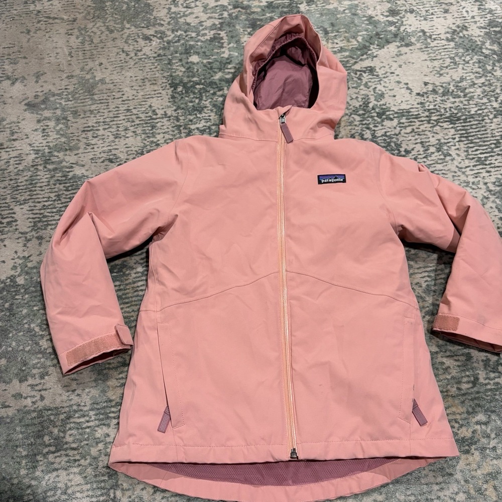 Patagonia Kids Girls 4-in-1 Everyday Jacket Size Small Sunfade Pink Coat *flaws